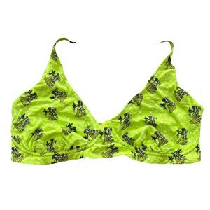 3X MeUndies Virgo Zodiac Lime Green Wireless Constellation Bralette Bra